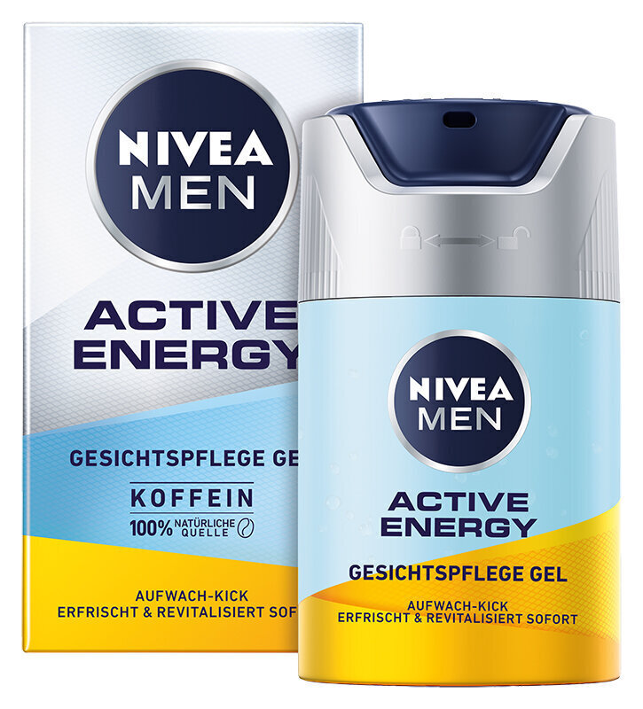 Kreem Nivea Men Hydrogel Active Energy, 50ml цена и информация | Näokreemid | kaup24.ee