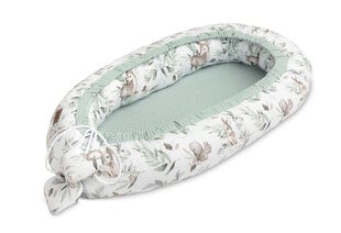 Кокон-гнёздышко для новорожденных Sillo Wafel, мятного цвета, 80x45 см цена и информация | Детские подушки, конверты, спальники | kaup24.ee