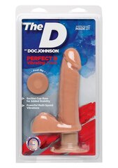 Vibreeriv dildo Doc Johnson The Perfect D Vanilla 16cm hind ja info | Dildod | kaup24.ee