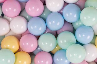 Игровой набор из пенопласта MeowBaby®, светло-серого цвета + набор из 100 шариков: голубых, белых, мятных, пастельно-розовых, пастельно-жёлтых  цена и информация | Игрушки для малышей | kaup24.ee