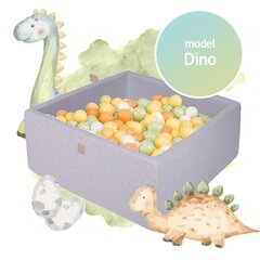MeowBaby® mudel Dino pallimeri koos pallidega 300 tk ruudukujuline valmis komplekt hind ja info | Imikute mänguasjad | kaup24.ee
