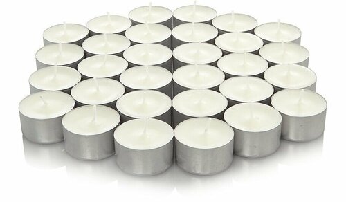 Долгогорящие чайные свечи, 8 ч, 100 шт цена и информация | Подсвечники, свечи | kaup24.ee