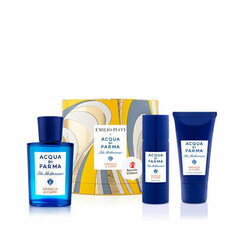 Набор для женщин Acqua di Parma Blu Mediterraneo: Туалетная вода EDP, 75 мл+гель для душа, 40 мл+лосьон для тела, 50 мл цена и информация | Женские духи | kaup24.ee