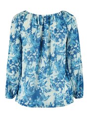Женская блузка Hailys CARA1043*01, белая/синяя 4067218159315 цена и информация | Женские блузки, рубашки | kaup24.ee