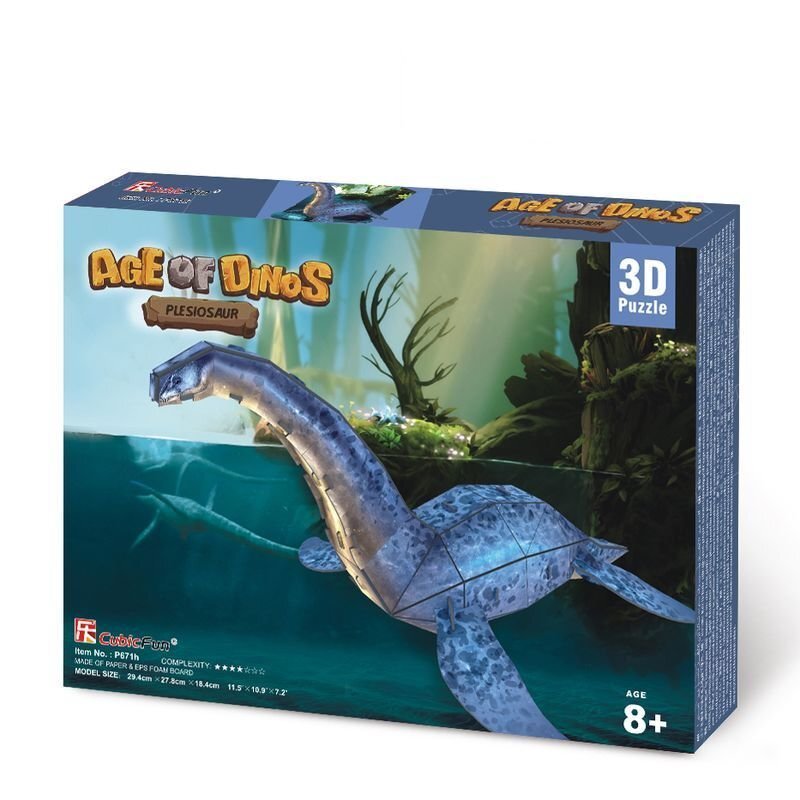 3D pusle CubicFun PLESIOSAURUS цена и информация | Pusled | kaup24.ee