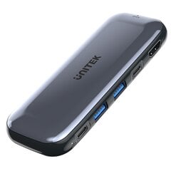 UNITEK HUB USB-C STORAGE M.2, HDMI, USB-C PD 100W, D1046A цена и информация | Адаптеры и USB-hub | kaup24.ee