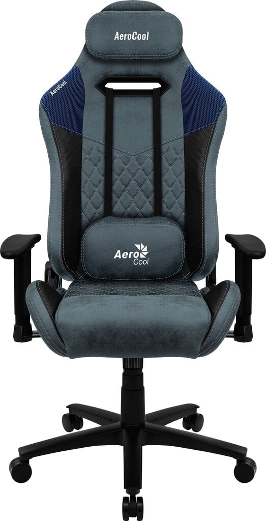 Aerocool DUKE AeroSuede Universaalne Mänguritool must,sinine hind ja info | Kontoritoolid | kaup24.ee