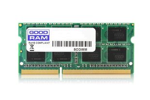 Оперативная память Goodram PC3-12800, 4Гб, DDR3, 1600 MHz цена и информация | Оперативная память (RAM) | kaup24.ee