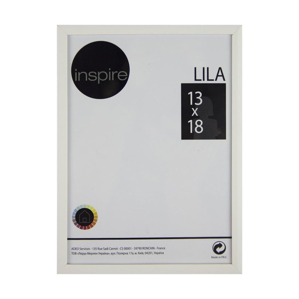 Pildiraam LILA 13x18 cm, valge цена и информация | Pildiraamid | kaup24.ee
