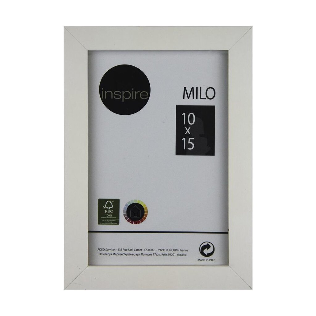 Pildiraam MILO 10x15 cm, valge цена и информация | Pildiraamid | kaup24.ee