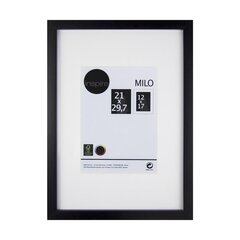 Pildiraam MILO 21x29,7 cm, must цена и информация | Рамки, фотоальбомы | kaup24.ee