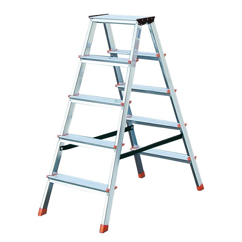 Krause Dopplo double-sided step ladder silver цена и информация | Redelid | kaup24.ee