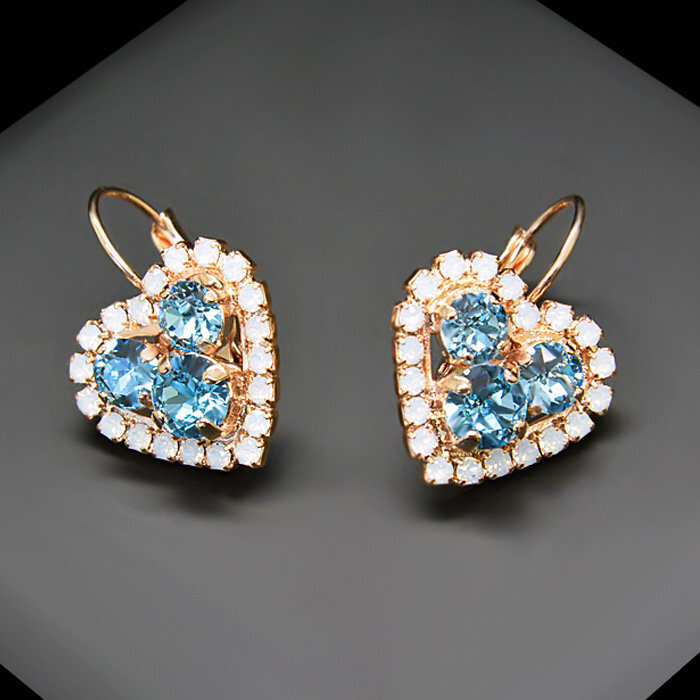 Naiste kõrvarõngad Swarovski kristallidega DiamondSky Open Heart цена и информация | Kõrvarõngad | kaup24.ee