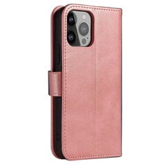 Telefoni kaaned Magnet Case elegant bookcase type case with kickstand for iPhone 13 mini, pink цена и информация | Чехлы для телефонов | kaup24.ee