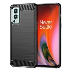 Чехол Hurtel Carbon для OnePlus Nord 2 5G, чёрный цена и информация | Чехлы для телефонов | kaup24.ee