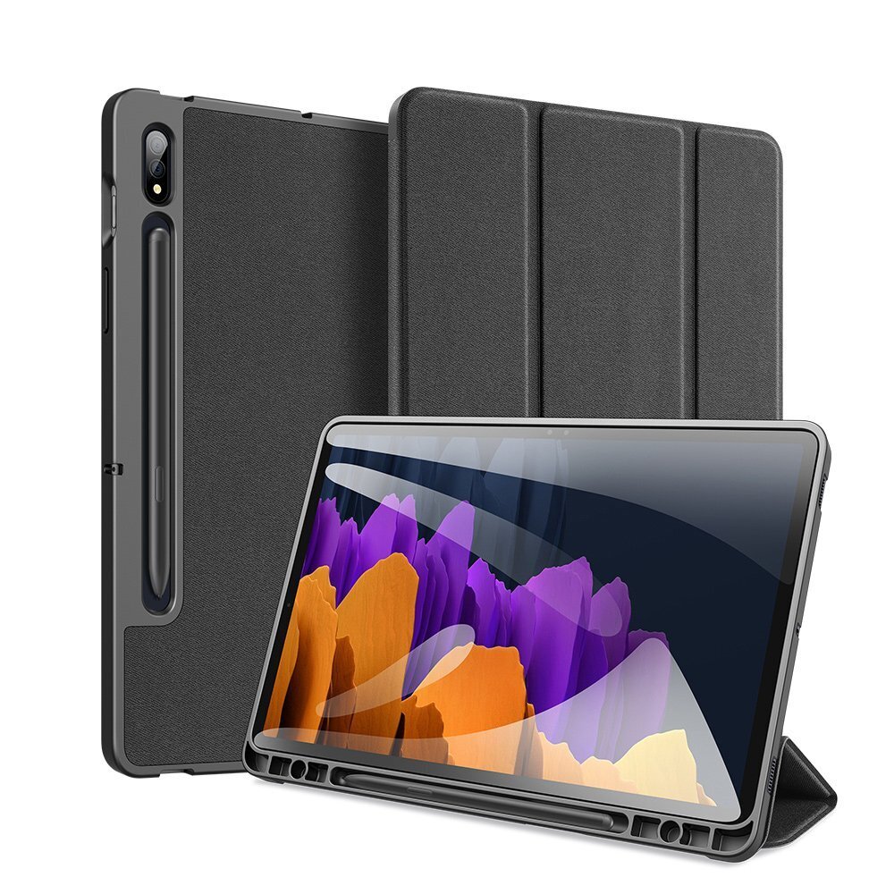 Tahvelarvuti kaaned Dux Ducis Domo Tablet Cover with Multi-angle Stand and Smart Sleep Function for Samsung Galaxy Tab S7 11'', black цена и информация | Tahvelarvuti kaaned ja kotid | kaup24.ee