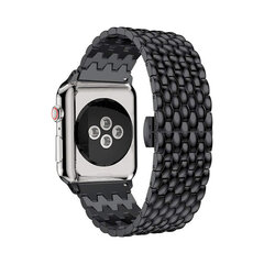Apple Watch Waves Roostevaba Teras Rihm – Must 38/40/41mm hind ja info | Nutikellade ja nutivõrude tarvikud | kaup24.ee