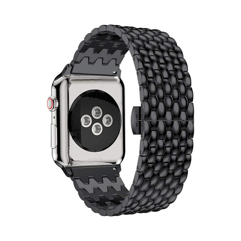 Apple Watch Waves Roostevaba Teras Rihm – Must 42/44/45mm hind ja info | Nutikellade ja nutivõrude tarvikud | kaup24.ee