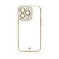 Telefoniümbris Fashion Case for iPhone 12 Pro Gold Frame Gel Cover, White цена и информация | Telefoni kaaned, ümbrised | kaup24.ee