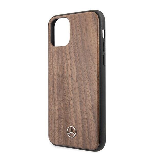 Telefoniümbris Mercedes MEHCN65VWOLB iPhone 11 Pro Max hard case, brown Wood Line Walnut hind ja info | Telefoni kaaned, ümbrised | kaup24.ee