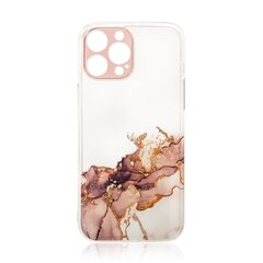 Telefoniümbris Marble Case for iPhone 12 Pro Gel Cover Marble Brown hind ja info | Telefoni kaaned, ümbrised | kaup24.ee