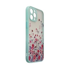 Telefoniümbris Design Case for iPhone 12 Pro flower case (Light blue) hind ja info | Telefoni kaaned, ümbrised | kaup24.ee