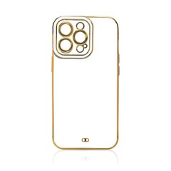 Telefoniümbris Fashion Case Case For Samsung Galaxy A52s 5G / A52 5G / A52 4G Gold Frame Gel Cover (White) цена и информация | Чехлы для телефонов | kaup24.ee