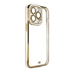 Telefoniümbris Fashion Case Case for Samsung Galaxy A12 5G Gold Frame Gel Cover (White) hind ja info | Telefoni kaaned, ümbrised | kaup24.ee