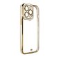 Telefoniümbris Fashion Case Case for Samsung Galaxy A12 5G Gold Frame Gel Cover (White) цена и информация | Telefoni kaaned, ümbrised | kaup24.ee