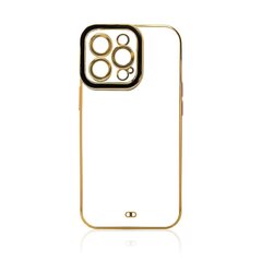 Telefoniümbris Fashion Case Cover for Xiaomi Redmi Note 11 Pro Gold Frame Gel Cover (Black) hind ja info | Telefoni kaaned, ümbrised | kaup24.ee