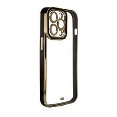 Telefoniümbris Fashion Case Cover for Xiaomi Redmi Note 11 Pro Gold Frame Gel Cover (Black) цена и информация | Чехлы для телефонов | kaup24.ee