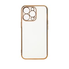 Telefoniümbris Lighting Color Case for Xiaomi Redmi Note 11 Pro gel cover with gold frame (White) hind ja info | Telefoni kaaned, ümbrised | kaup24.ee