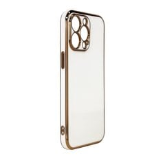 Telefoniümbris Lighting Color Case for Samsung Galaxy A12 5G gold frame gel cover (White) hind ja info | Telefoni kaaned, ümbrised | kaup24.ee