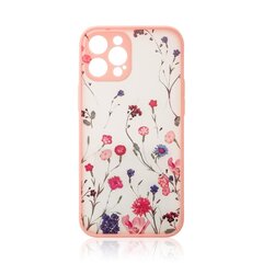 Telefoniümbris Design Case for Samsung Galaxy A12 5G floral (Pink) hind ja info | Telefoni kaaned, ümbrised | kaup24.ee