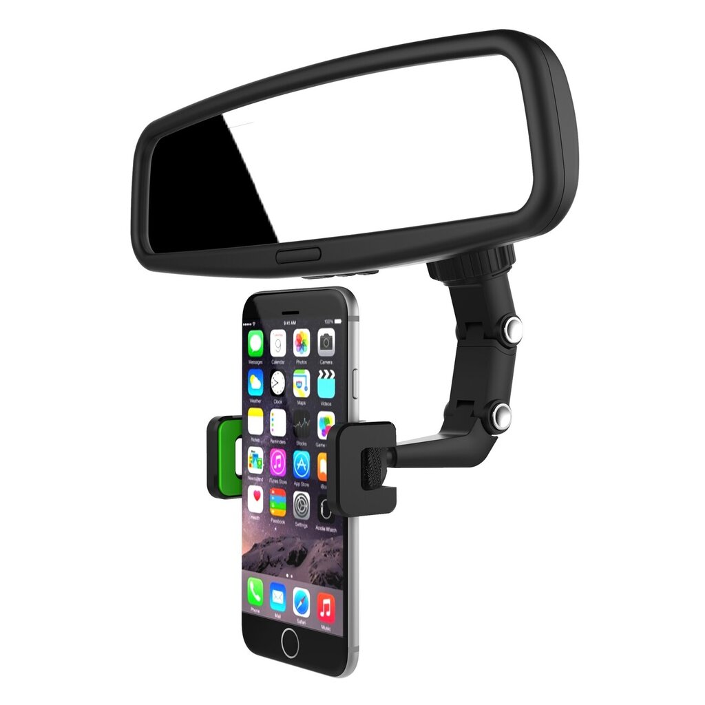 Adjustable car rearview mirror holder for smartphone hind ja info | Mobiiltelefonide hoidjad | kaup24.ee