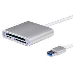 Считыватель карт памяти, серый цена и информация | Адаптеры и USB-hub | kaup24.ee