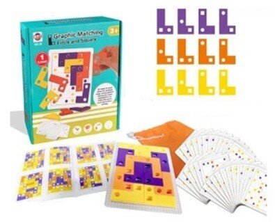 Puslemäng + kaardid Tetris цена и информация | Arendavad mänguasjad | kaup24.ee