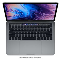 MacBook Pro 2019 Retina 13" 2xUSB-C - Core i5 1.4GHz / 8GB / 256GB SSD / INT / серый (подержанный, состояние A) цена и информация | Ноутбуки | kaup24.ee