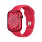 Apple Watch Series 8 GPS + Cellular 45mm (PRODUCT)RED Aluminium Case ,(PRODUCT)RED Sport Band - MNKA3EL/A LV-EE цена и информация | Nutikellad (smartwatch) | kaup24.ee