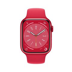 Apple Watch Series 8 GPS + Cellular 45mm (PRODUCT)RED Aluminium Case ,(PRODUCT)RED Sport Band - MNKA3EL/A LV-EE hind ja info | Nutikellad (smartwatch) | kaup24.ee