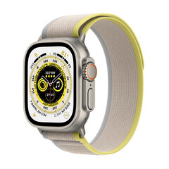 Apple Watch Ultra GPS + Cellular, 49мм Titanium Case ,Yellow/Beige Trail Loop - M/L MQFU3UL/A цена и информация | Смарт-часы (smartwatch) | kaup24.ee