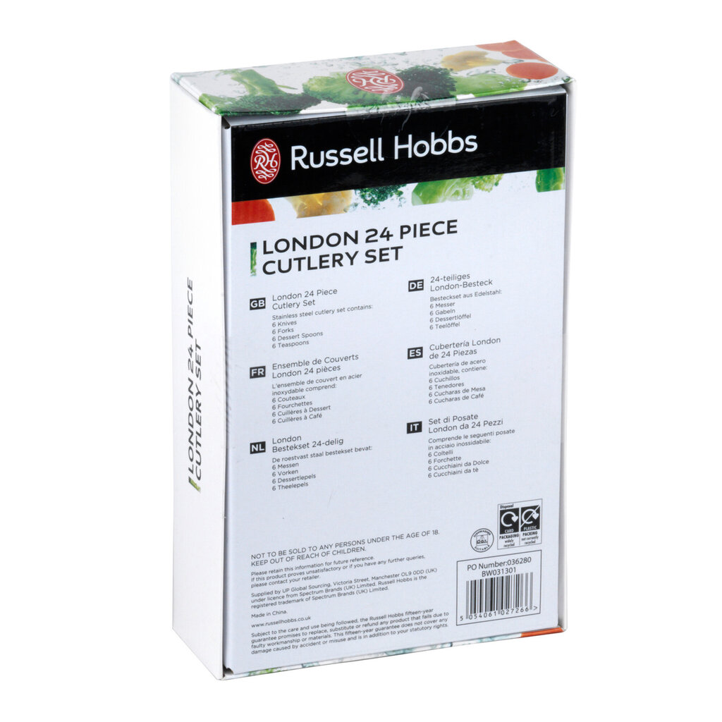 Söögiriistade komplekt Russell Hobbs BW031302EU7 hind ja info | Söögiriistad | kaup24.ee