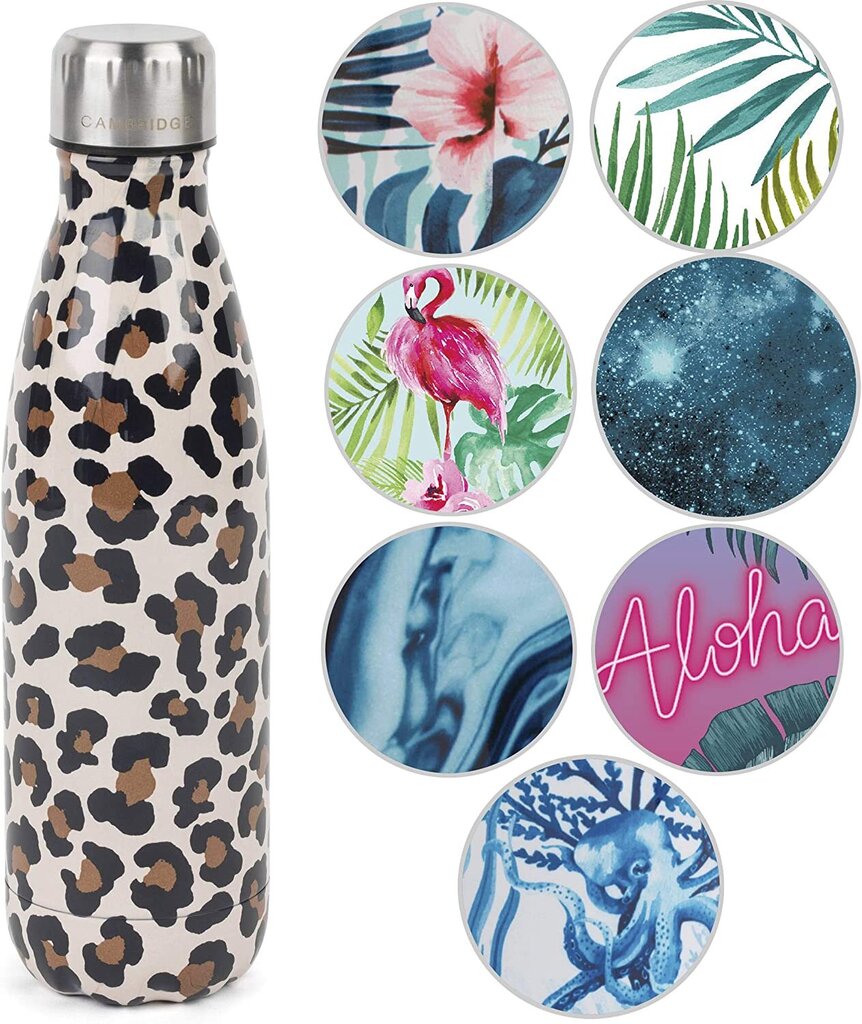 Cambridge CM06513 Watercolour leopard 500ml flask hind ja info | Termosed, termostassid | kaup24.ee