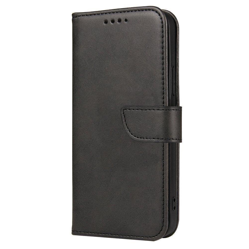 Telefoni kaaned Magnet Case elegant case cover case with a flap and stand function Honor Magic 4 Pro black hind ja info | Telefoni kaaned, ümbrised | kaup24.ee