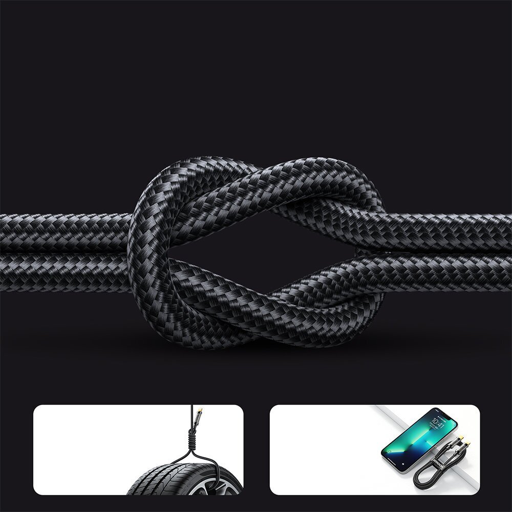 Kaabel Joyroom USB cable - USB Type C for charging / data transmission 3A, 2 m, black (S-UC027A20) цена и информация | Mobiiltelefonide kaablid | kaup24.ee