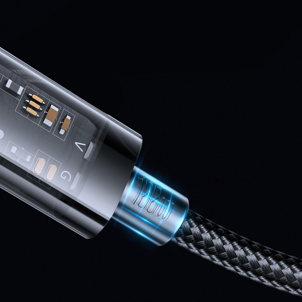 Kaabel Joyroom cable USB Type-C - USB Type-C 100W cable, 2 m, black (S-CC100A20) hind ja info | Mobiiltelefonide kaablid | kaup24.ee