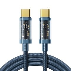 Kaabel Joyroom cable USB Type-C - USB Type-C 100W, 1.2 m, black (S-CC100A12) цена и информация | Кабели для телефонов | kaup24.ee