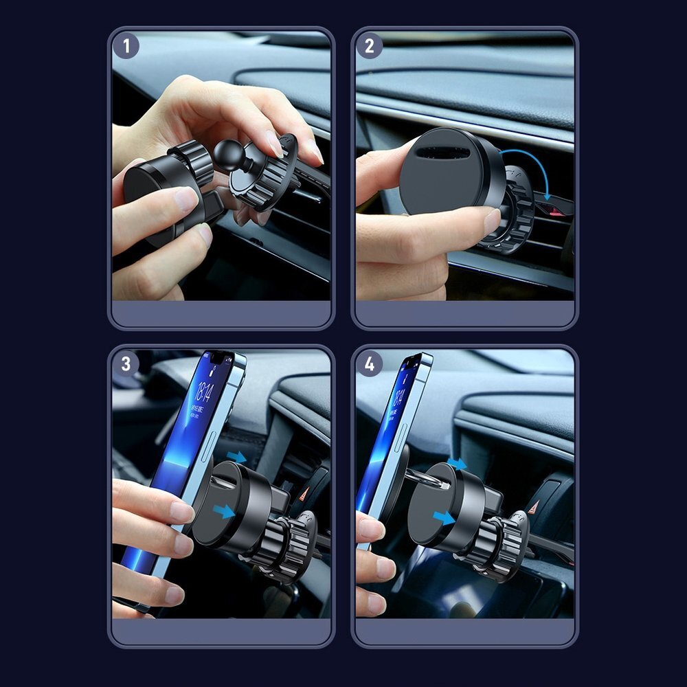 Telefonihoidja autosse Joyroom kit multifunctional magnetic car holder ring phone support black (JR-ZS294) hind ja info | Mobiiltelefonide hoidjad | kaup24.ee