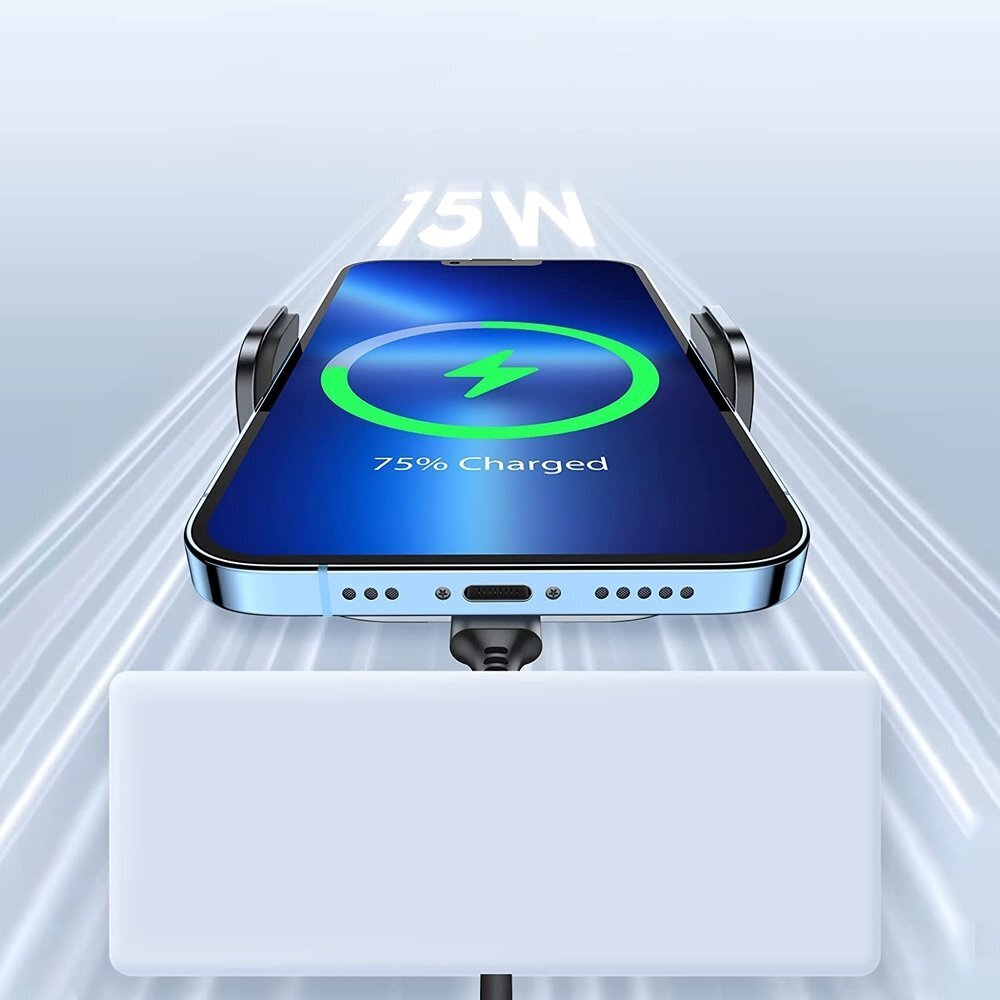 Telefonihoidik autosse Joyroom Car Holder Qi Wireless Induction Charger 15W (MagSafe for iPhone Compatible) for Dashboard (JR-ZS295) hind ja info | Mobiiltelefonide hoidjad | kaup24.ee