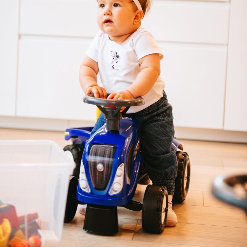 Pedaltraktor koos haagisega, sinine hind ja info | Poiste mänguasjad | kaup24.ee